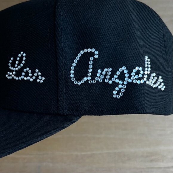 MITCHELL & NESS LOS ANGELES DODGERS RHINESTONE PRO PINCH SNAPBACK HAT NEW - Picture 2 of 5